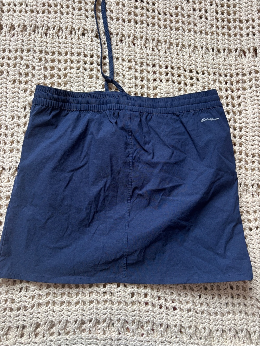 Navy Drawstring Skort - Picture 2 of 4